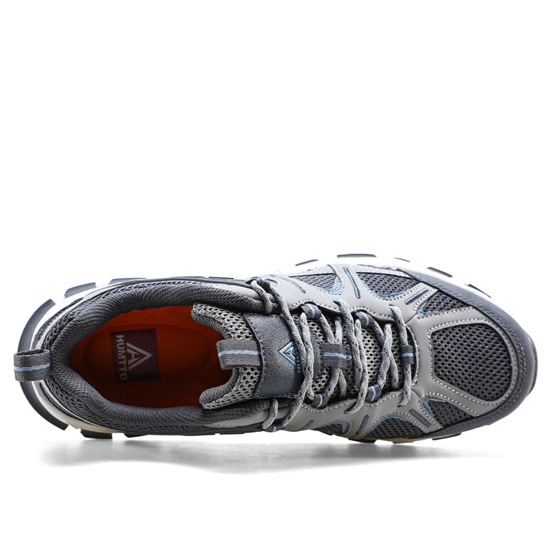HUMTTO Hiking Shoes for Man Breathable Trekking Sneakers Mens Tennis Running Sneaker Men's Casual Sport Luxury Designer Trainers