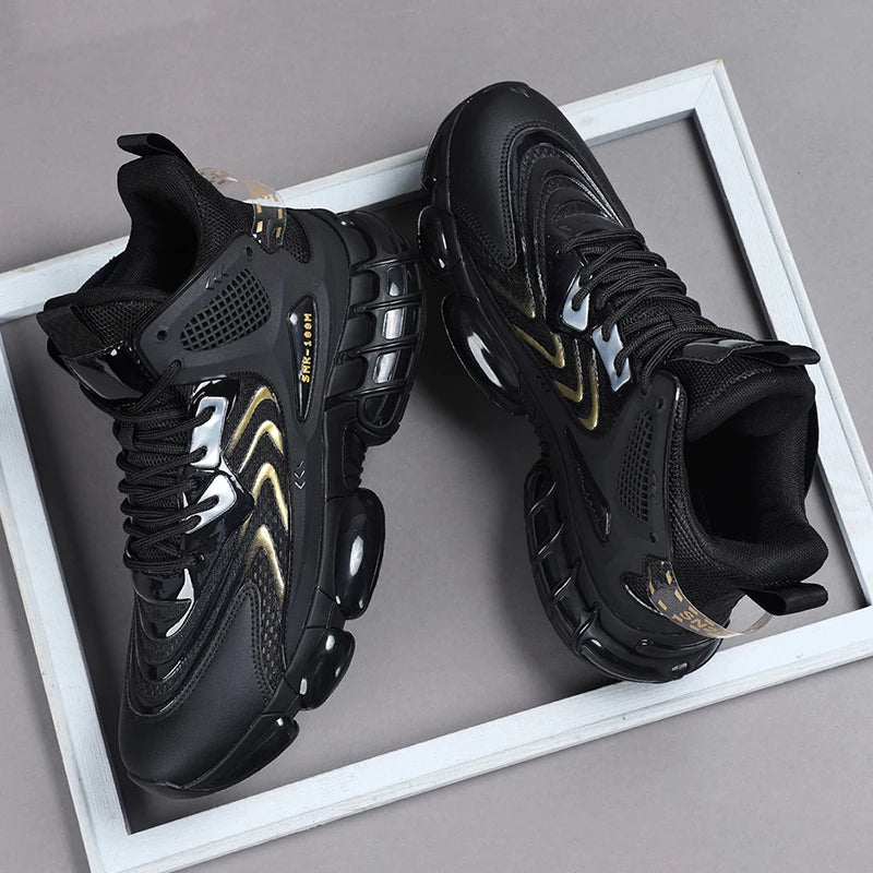 Mens Sports Shoes High Top Breathe Mesh Cosy Casual Shoes Large Size Outdoor Anti Slip Trend Training Running Shoes Men
