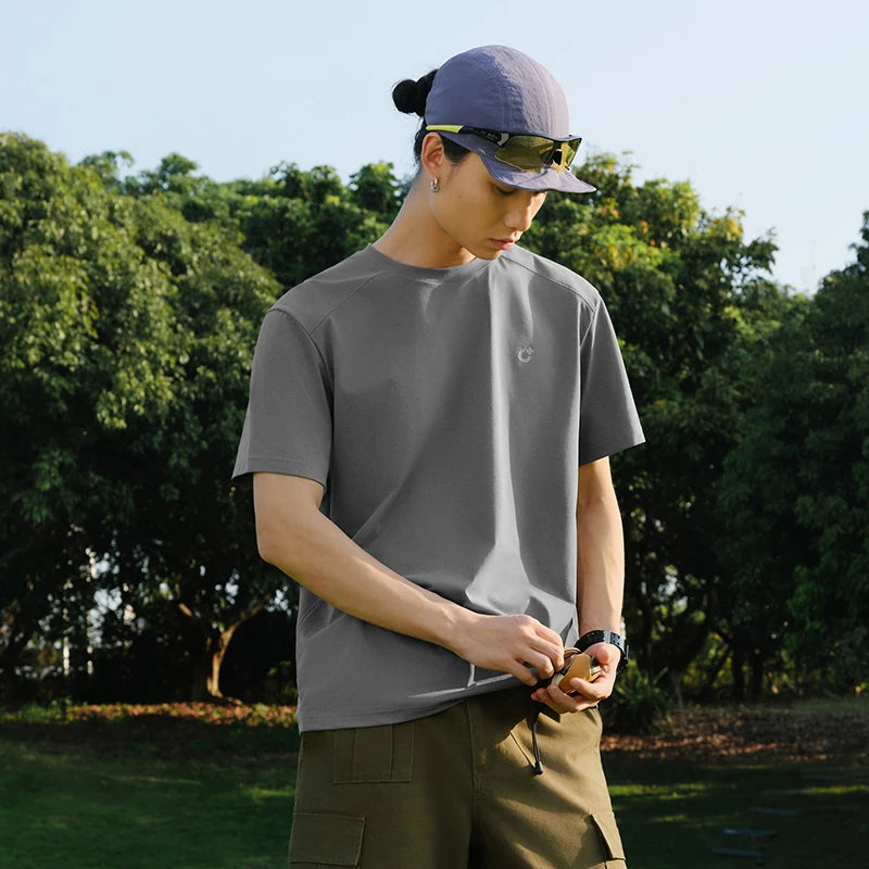 Semir Men T shirt 2026 Quick Dry Reflective Printed Knitted Comfortable Sports UV Protection Casual Tee Shirts For Adult