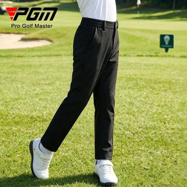 PGM Children's Golf Apparel Boys' Summer Pants Elastic Waistband Soft Sports KUZ219