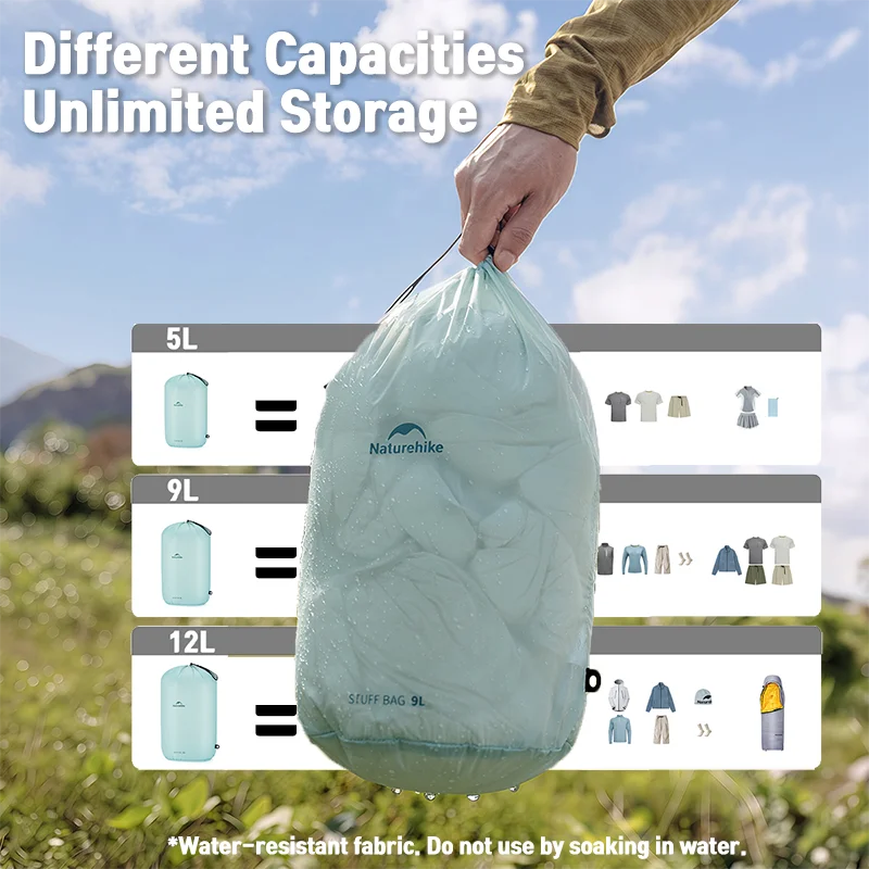 Naturehike Waterproof Storage Bag Water Resistant Ultralight 20g Pocket Backpack Space Manage Outdoor Camping Hiking Climbing