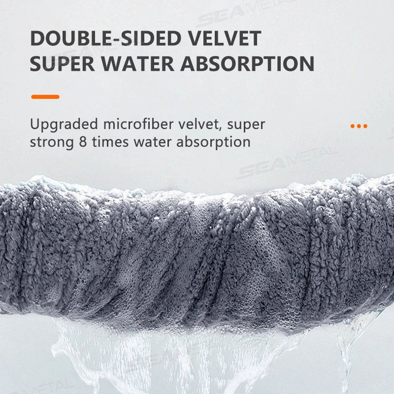 SEAMETAL Car Wash Microfiber Towel 5 Sizes Car Cleaning Fast Drying Cloth Reusable Rags Super Absorbent for Car Home Clean Tools