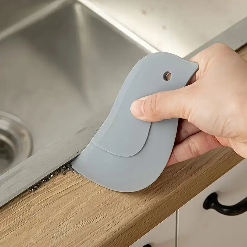 Penguin-Shaped Soft Scraper, Multifunctional Kitchen Cleaning Tool, No Battery Required, for Grease and Baking, Easy to Use