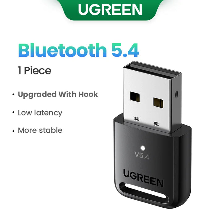 UGREEN Bluetooth Adapter USB Bluetooth 5.4 for PC Dongle Adaptador Wireless Mouse Keyborad Music Audio Receiver USB Transmitter Bluetooth 5.4 CHINA