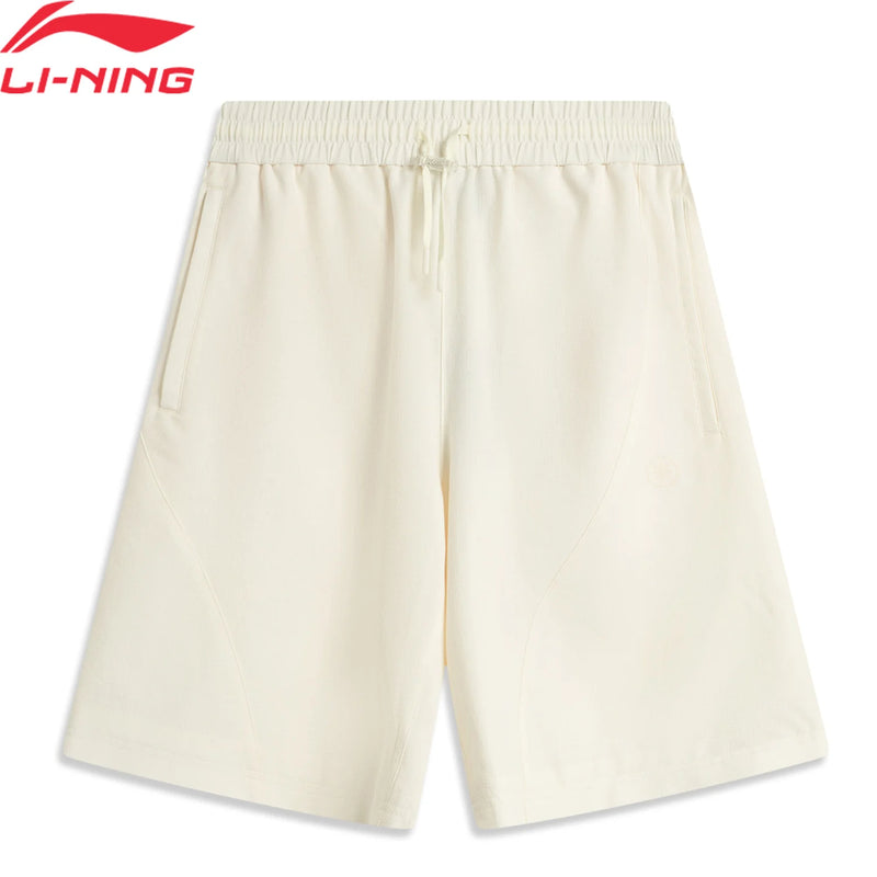 ខោខ្លីសម្រាប់បុរស Li-Ning 93% Polyester 7% Elastane ទំហំធម្មតា ខ្យល់ចេញចូលបាន ចង្កេះអាចលៃតម្រូវបាន ខោលីនីងកីឡា AKSV621