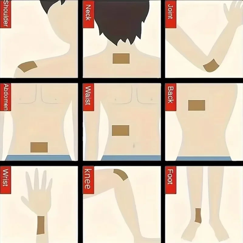 50/100pcs Heating Patch, Suitable for Neck, Shoulders, Back, Knees, Abdomen Portable