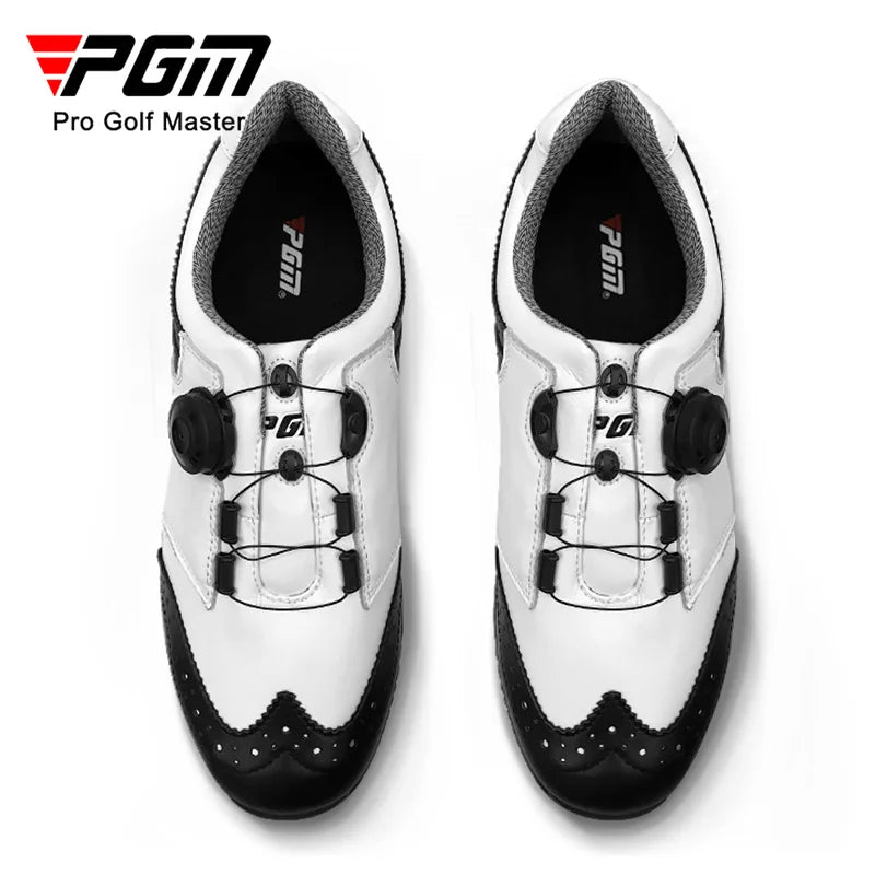 PGM Men's Golf Sports Shoes Activity Nails Waterproof Breathable Rotating Laces Sneakers XZ039
