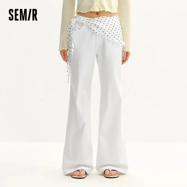 ខោស្ត្រី Semir Polka 2026 ចំណុច រលុង រាងមូល បែបទីក្រុង ធម្មតា រចនាប័ទ្មប្រចាំថ្ងៃ ទន់ មានផាសុកភាព ពាក់ប្រចាំថ្ងៃ ទាន់សម័យ អាចបត់បែនបាន