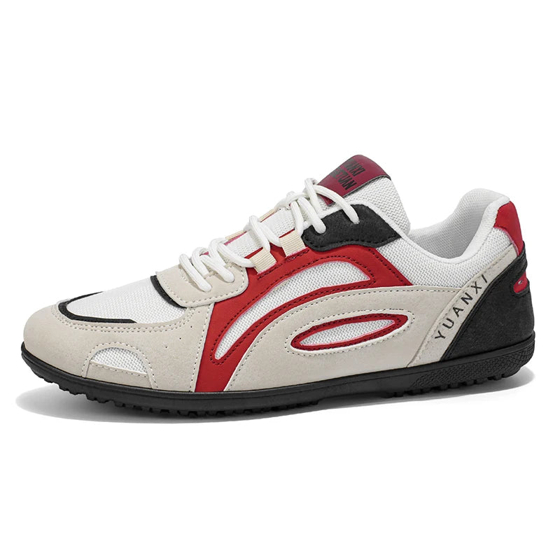 Men's flat casual sneakers Four Season new breathable light anti-slip comfort fashion outdoor walking sports running board shoes