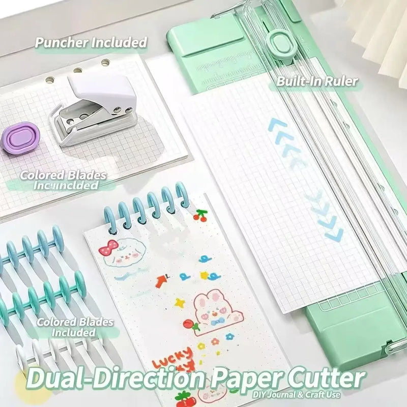 Handheld Bidirectional Manual Paper Cutter A4 Office Paper Trimmer for Precise Cutting