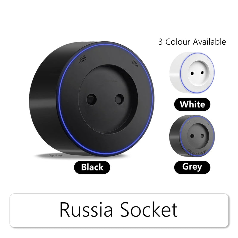 Induction lamp Wall Power Track Socket EU/FR/Russian/Israel/Italy Office Electric Socket Removable Adapter Plug UK Universal USB