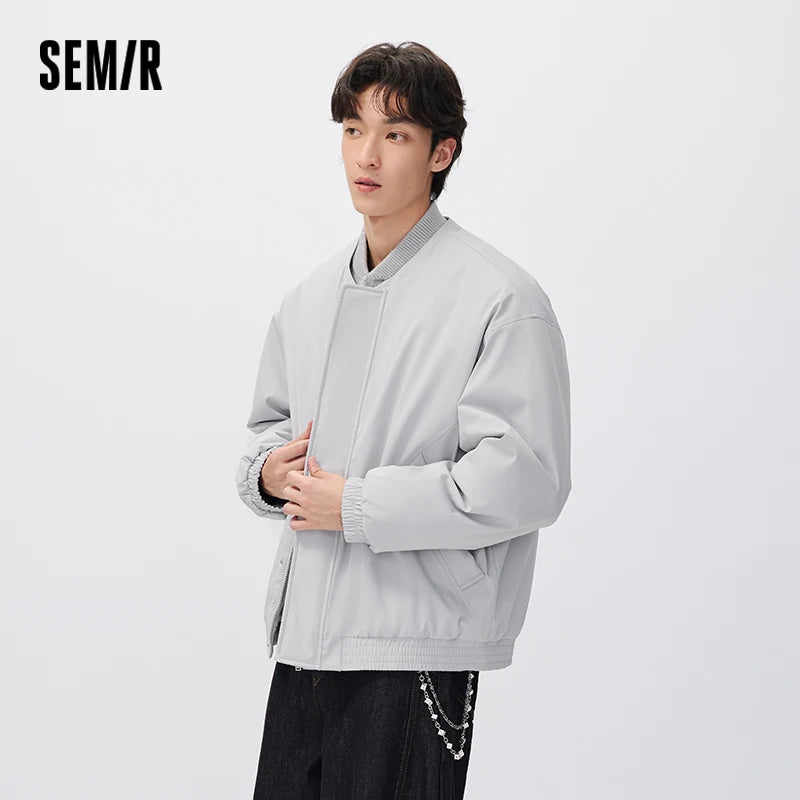 Semir Men Padded Jacket Layered Look Windproof Water Repellent 2026 New Winter Daily Wear Urban Casual Style Everyday Wardrobe