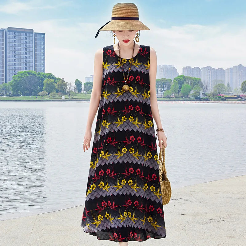 រ៉ូបរាត្រីសិចស៊ី XL-5XL រ៉ូបរាត្រីសម្រាប់នារី អាវធំសម្រាប់នារី អាវកាក់គ្មានដៃ រ៉ូបរាត្រីសម្រាប់នារី