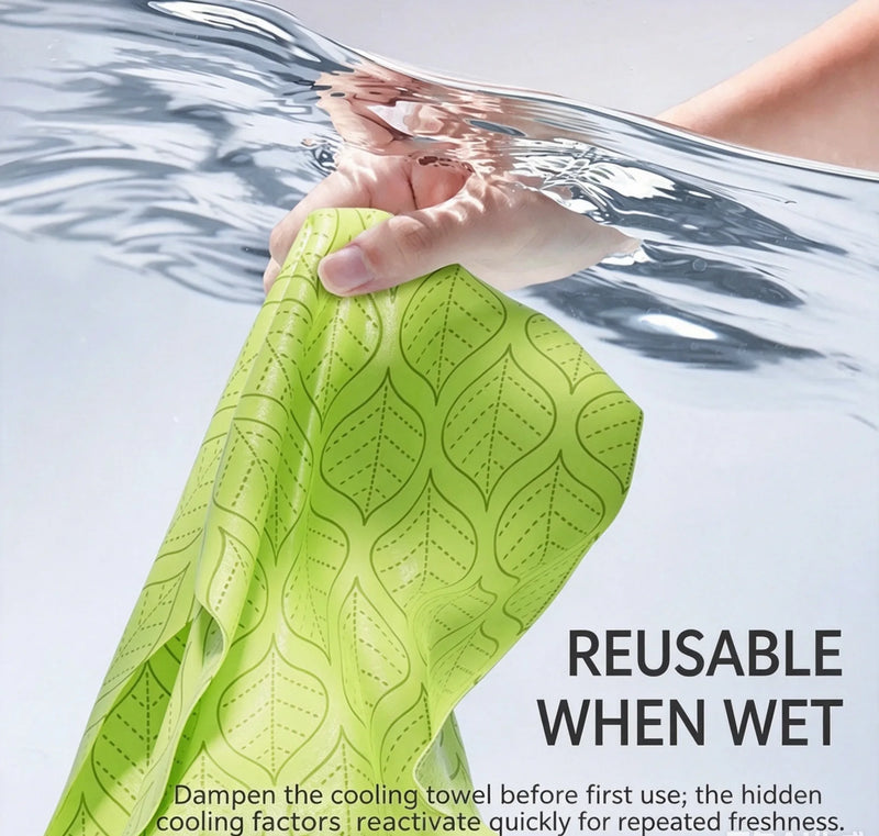 Cooling Ice Towel Essential Refreshing Anti-Bite Small Towel for Outdoor Sports in Summer Sweat-Proof Portable Wet Wipes