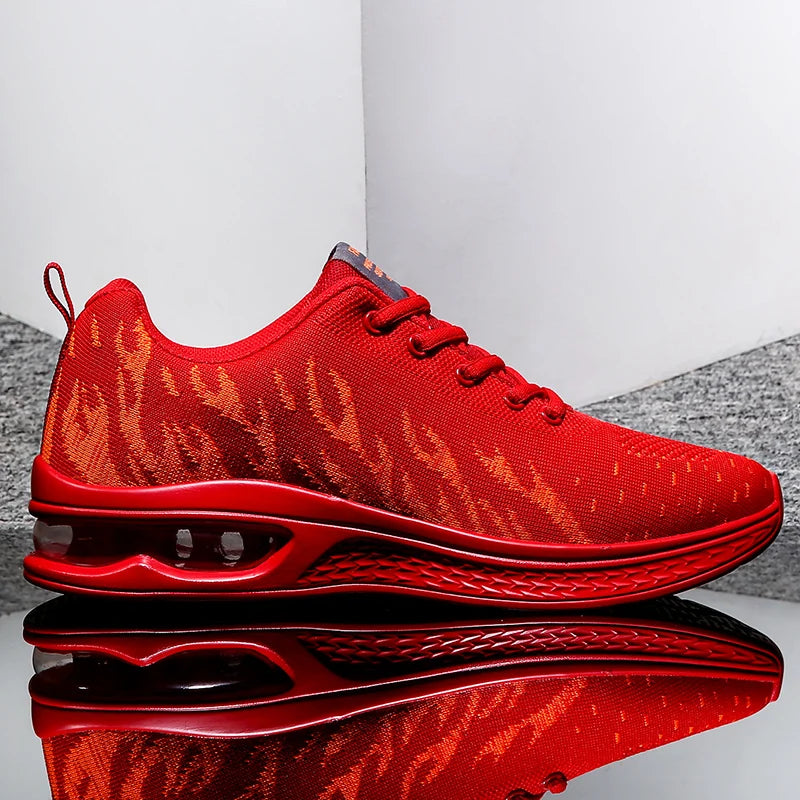 Mens Sports Shoes 2025 New Breathe Mesh Lace Up Casual Walking Shoes Anti Slip Lightweight Fitness Training Running Shoes Man
