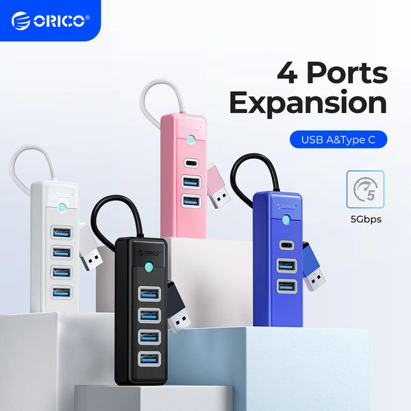 ORICO USB 3.0 Type C HUB RJ45 1000Mbps Ethernet Lan Adapter Gigabit Network Card 5Gbps OTG Splitter For PC Computer Accessories