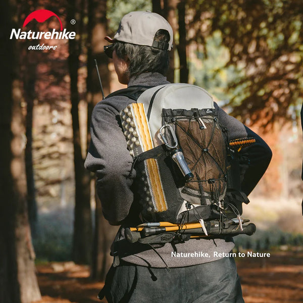 កាបូបស្ពាយ Naturehike ទំហំ 18 លីត្រ សម្រាប់បោះតង់ ឡើងភ្នំ កាបូបស្ពាយទម្ងន់ស្រាល សម្រាប់បុរស ស្ត្រី សម្ភារៈឡើងភ្នំក្រៅផ្ទះ កាបូបធ្វើដំណើរ Mochila