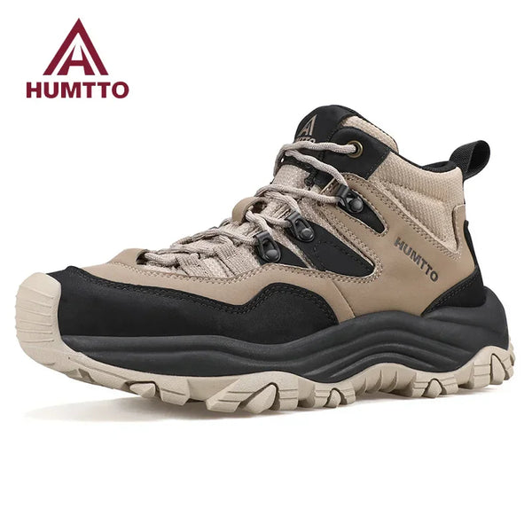 HUMTTO Winter Hiking Shoes Breathable Trekking Boots for Men Outdoor Camping Men's Sports Shoes Non-slip Safety Sneakers Man
