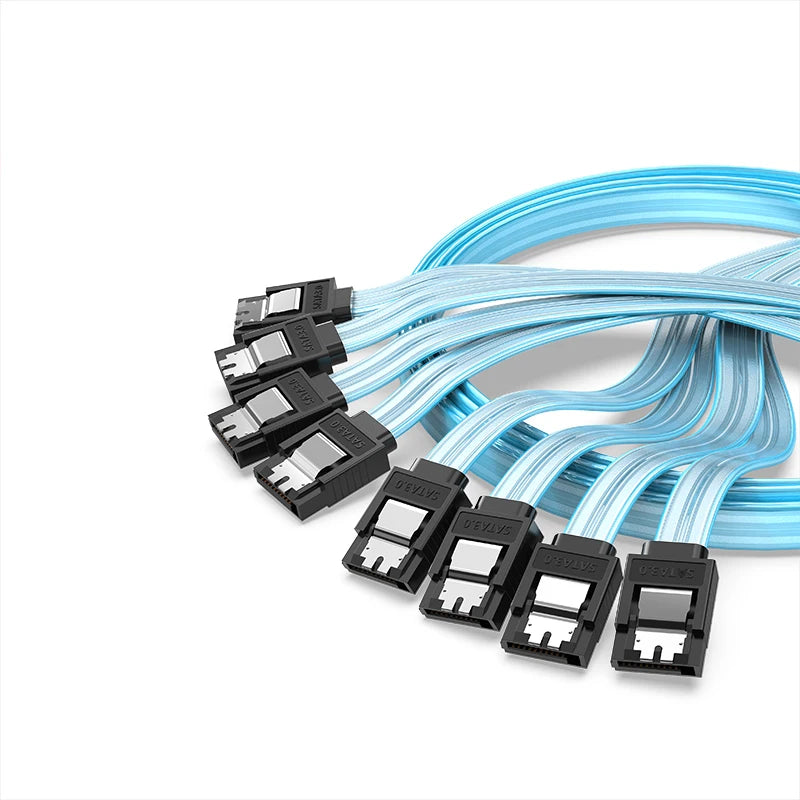 ORICO SATA 6Gbps HDD Data Cable with Locking Latch SATA HDD Splitter Cable 1/3/4/5/6 Ports for SATA HDD SSD CD Driver Server