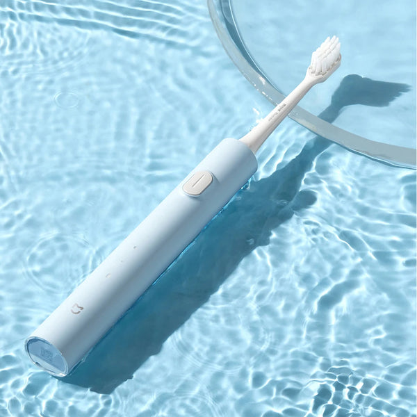 ច្រាសដុសធ្មេញអគ្គិសនី MIJIA T200/T200C Sonic, ថ្ម USB-C 25 ថ្ងៃ, ការពារទឹក IPX7, របៀប 2, ក្បាលច្រាស 2, ច្រាសដុសធ្មេញធ្វើឱ្យស