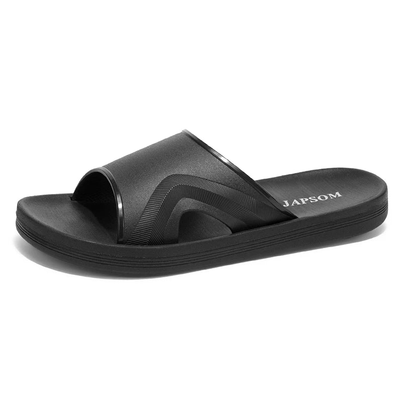 Summer Fashion Slippers for Men Indoor Outdoor Sandals Beach Flip Flop Male Slides Non-Slip Shower Shoes Bathroom Bedroom
