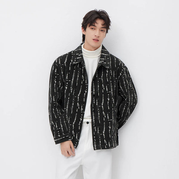 អាវក្រៅ Semir សម្រាប់បុរស រដូវផ្ការីក ខោ Denim បែប Vintage បោកគក់ រលុង សាមញ្ញ ទាន់សម័យ ទាន់សម័យ