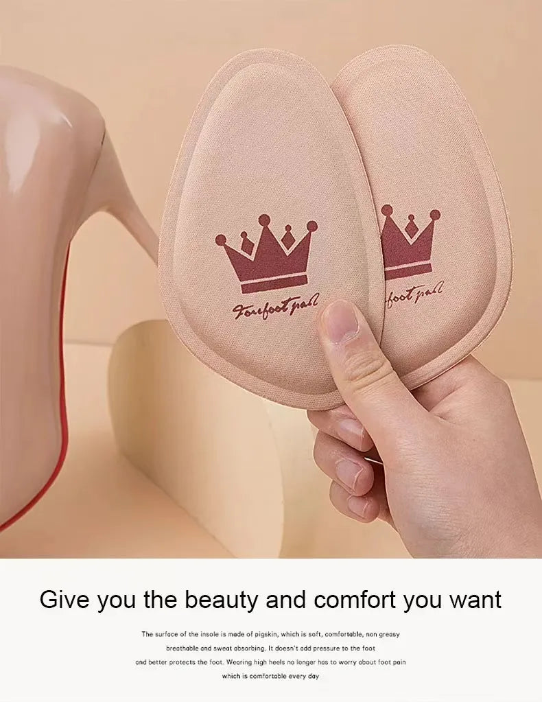 High Heels Forefoot Pad, Half Size Pad, Women's Silicone Sole Pad, Anti Pain and Anti Abrasion Foot Pad, Ice Silk Sole Socks, Sa