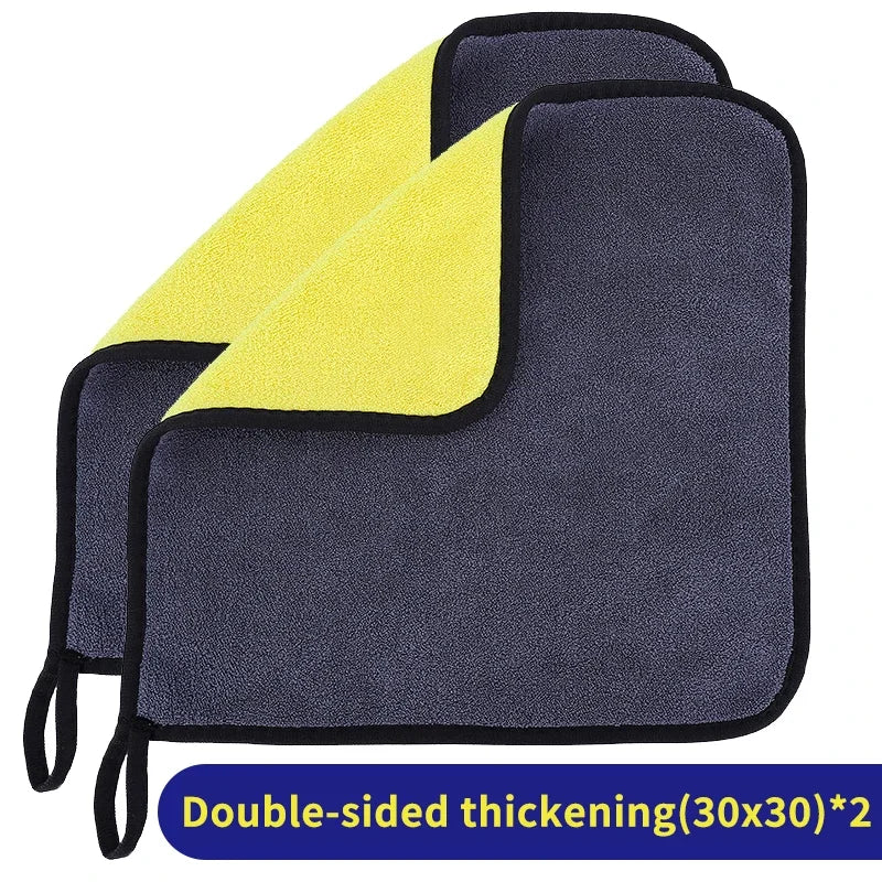 SEAMETAL 1/2/5PCS Car Microfiber Cleaning Towel Premium Car Detailing Fast Drying Microfiber Towel Wash Towels Clean Accessories