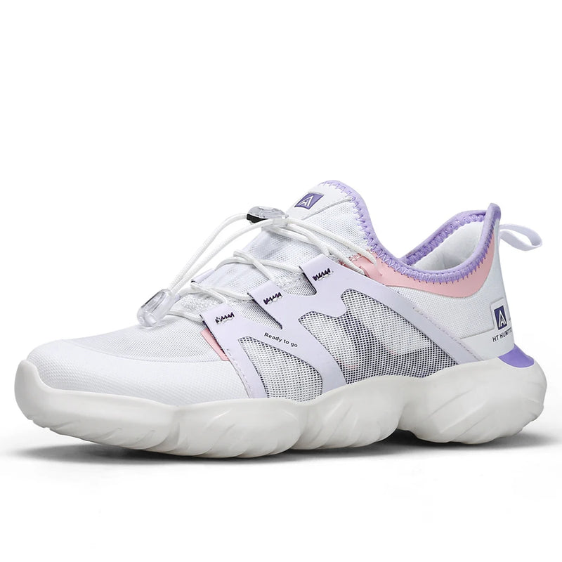 HUMTTO Lightweight Running Shoes Luxury Designer Shoes for Women Breathable Black Casual Sneakers Sports Jogging Womens Trainers