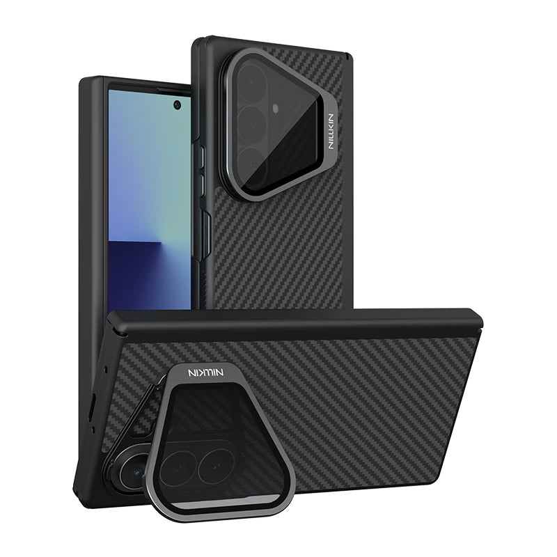 NILLKIN Magsafe Aramid Fiber Case For Samsung Galaxy Z Fold 8 Ultra With Lens Holder Magnetic Back Cover For Z Fold 8 Ultra Case