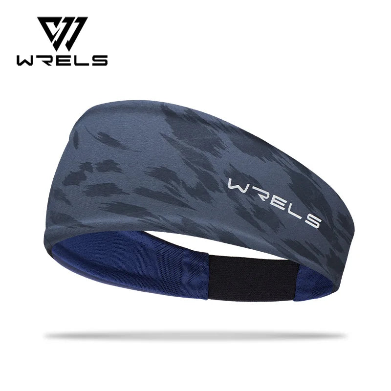 WRELS Sports Headband Sweatband Elastic Absorbent Sweat Moisture Wicking Hairband Athletic Hairband Non Slip Elastic Sweat Band