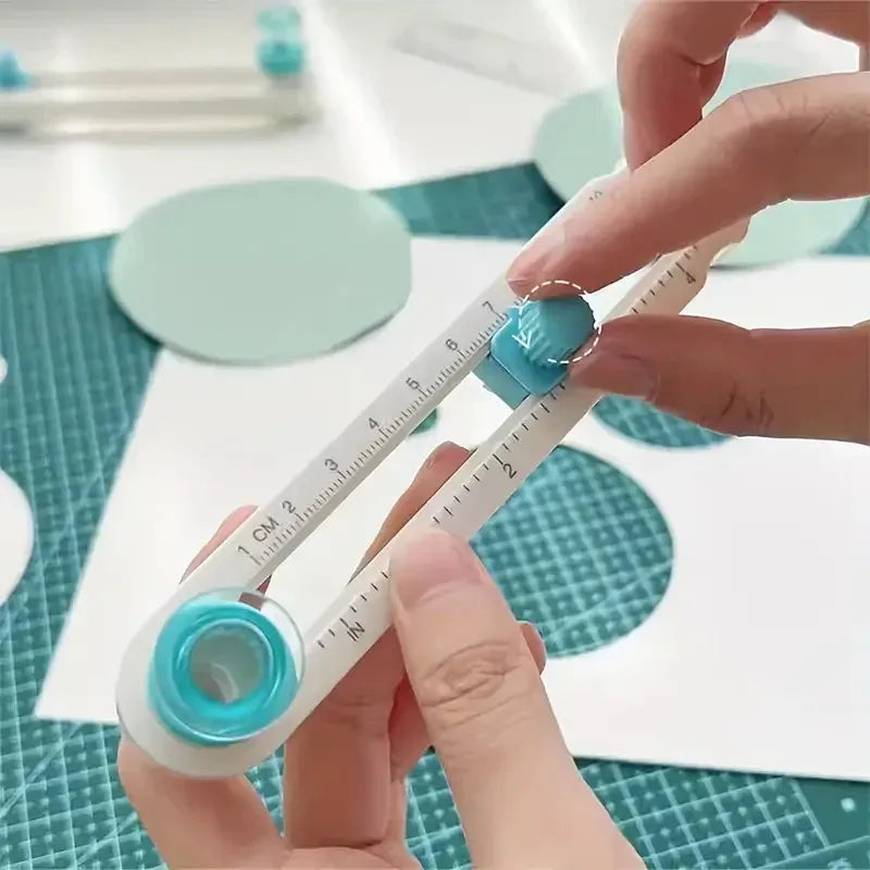 360 ° Cutter Circulaire Régulable Et Lame De Rechange - Outil De Scrapbooking De Précision Pour Des Coupes Circulaires Parfaites