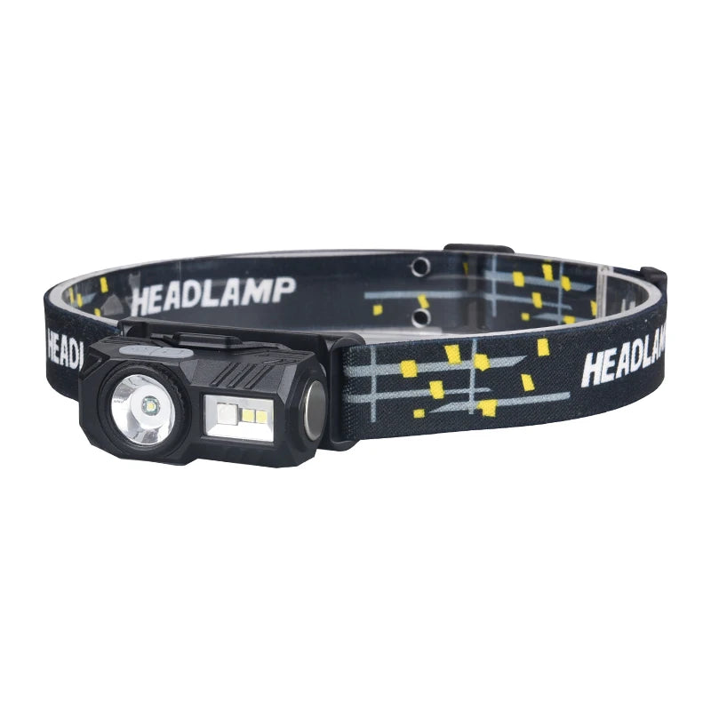 ភ្លើងពិល LED ដែលអាចសាកបាន មានឧបករណ៍ចាប់សញ្ញា សម្រាប់បោះតង់ ភ្លើងពិលចល័ត ភ្ជាប់ជាមួយថ្ម 18650 សម្រាប់នេសាទ