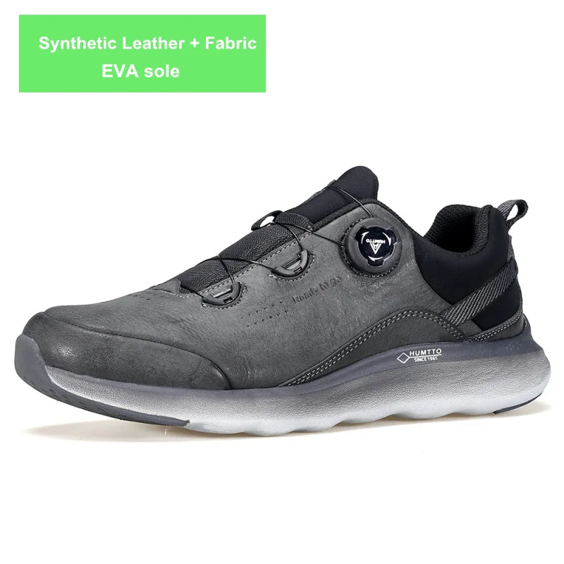 HUMTTO Hiking Shoes for Men Luxury Designer Winter Climbing Trekking Sneakers Mens Leather Outdoor Sports Safety Work Man Shoes