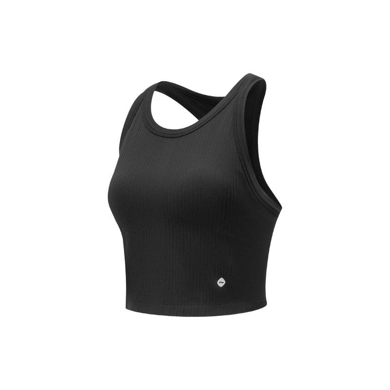 Li-Ning Women's Training Sleeveless Round Neck Vest 89.5%Nylon 10.5%Spandex Comfortable LiNing Sport Knit Camisole AUDV020