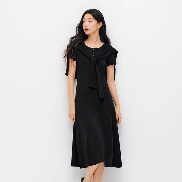 រ៉ូបស្ត្រី Semir មានអារម្មណ៍ត្រជាក់ Henry ក ស្មាស្តង់ដារ ក្រមារឹង ឆើតឆាយ ធម្មតា ម៉ូដរដូវក្តៅ 2026 អាវធំ