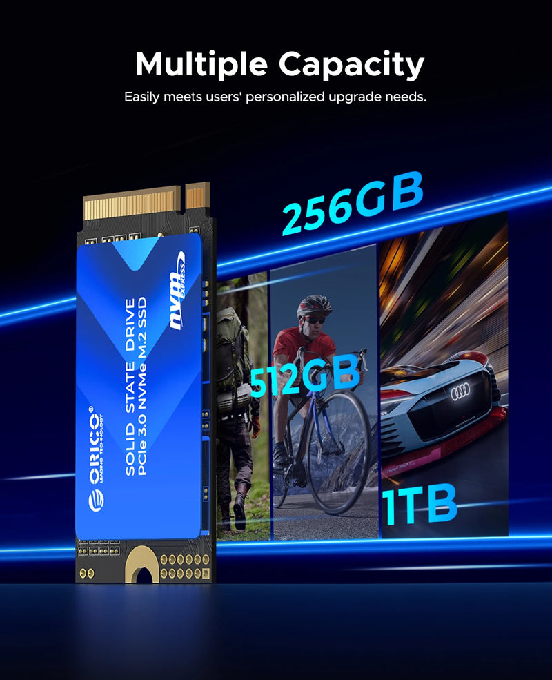 ORICO M.2 2242 1TB SSD NVMe PCIe3.0 Gen 3x4 Internal Solid State Drive 3D NAND TLC Up to 3100 MB/s for Laptop/Desktop D10 2242