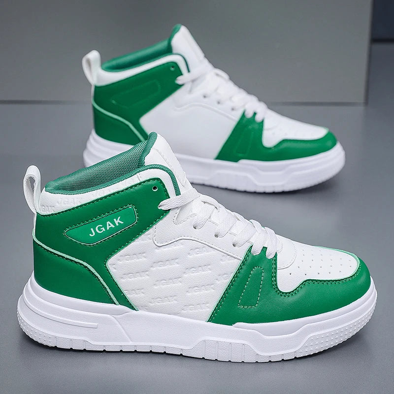 Plus Big Size 49 50 51 52 High Top Skateboarding Shoes Men Fashion Leather Casual Sneakers Dropshipping