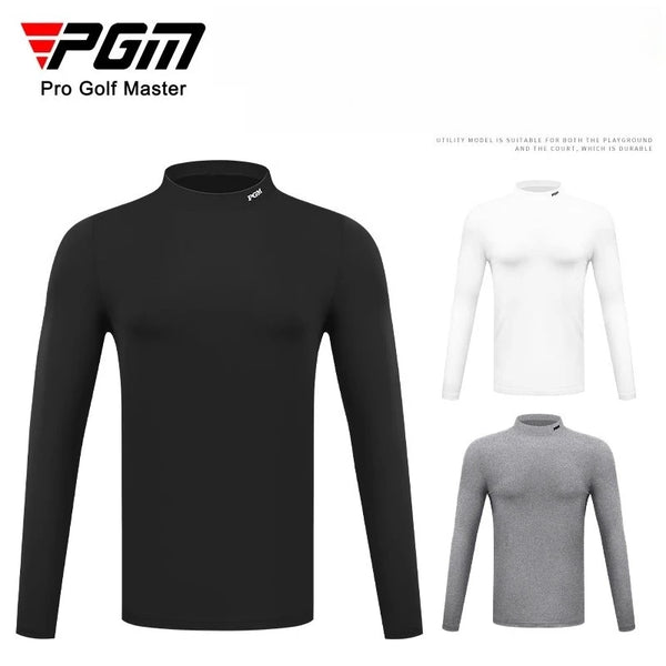 PGM Men's Golf Long Sleeved Base Shirts Autumn Winter Inner Warm Underwear Clothing YF388