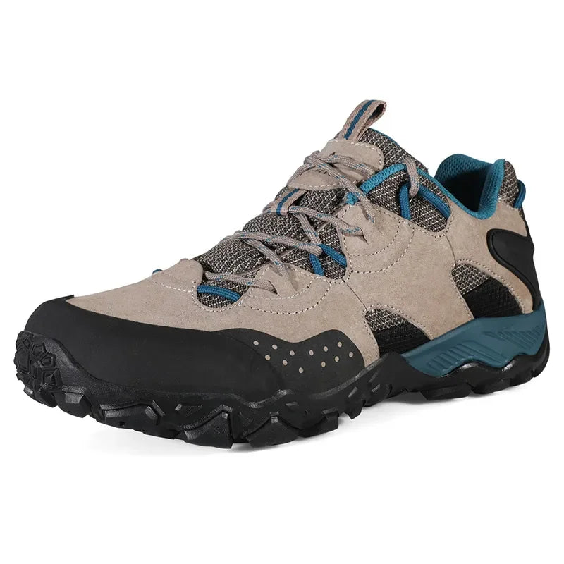 HUMTTO Trekking Boots for Men Breathable Camping Men's Sports Shoes Winter Hiking Shoes Outdoor Leather Designer Sneakers Man