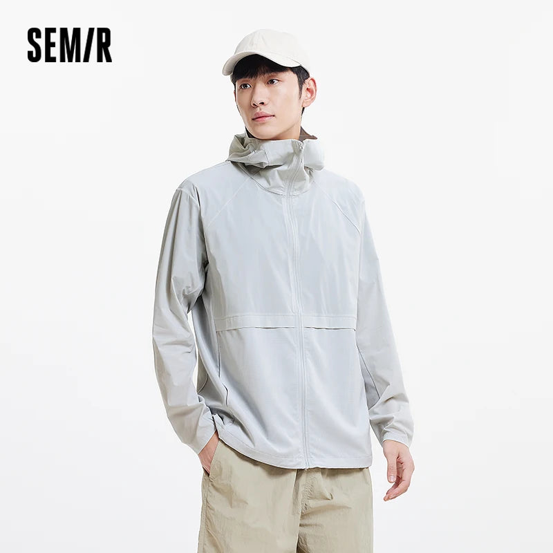 Semir Mens UV Jacket 2026 Hooded Cool Feeling Breathable Tops Outdoor Sports Fashion Casual Style Soft Comfortable