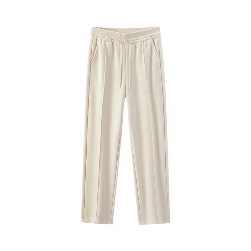 ខោ Semir សម្រាប់នារី ជើងធំ ចង្កេះយឺត មានក្រណាត់រុំ រលុង ធម្មតា រដូវរងា ខោវែងពេញ ស្ទីលប្រចាំថ្ងៃ 2026