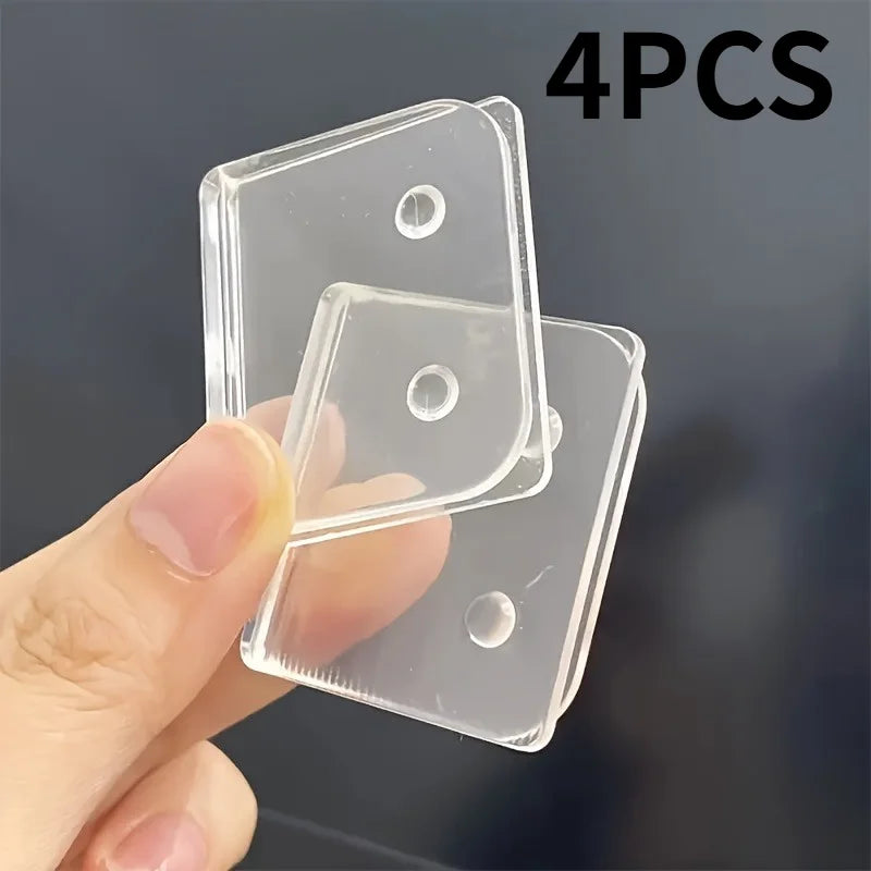 2/4pcs Multi-Purpose Curtain Clip, Transparent Plastic, Very Suitable for Bathrooms and Kitchens. curtain, room accessories