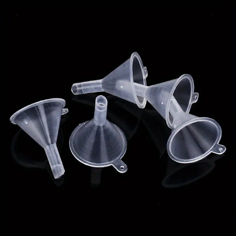 3pcs Mini Funnels,Small Clear Plastic Funnels for Bottle Filling,Perfume,Essential Oils,Arts And Crafts Supplies.Allocation tool