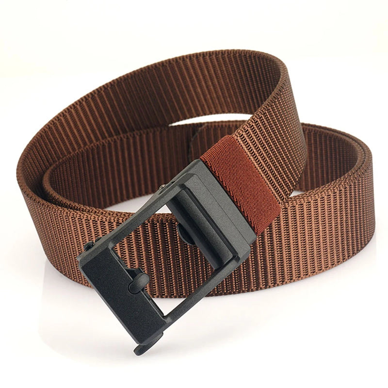 TUSHI Men's Military Tactical Belt Sturdy Nylon Metal Automatic Buckle Police Duty Outdoor Sports Girdle 120CM-150CM Big Size