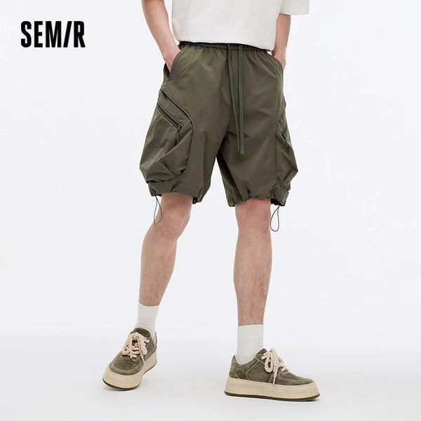 ខោខ្លីបុរស Semir ឆ្នាំ ២០២៦ មានហោប៉ៅធំៗ រចនាប័ទ្មសម្លៀកបំពាក់ធ្វើការក្រៅផ្ទះ ប្រវែងជង្គង់ធម្មតា