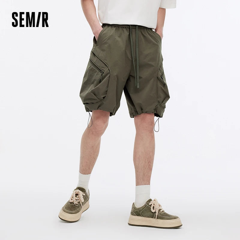 Semir Mens Shorts 2026 Large Pockets Outdoor Workwear Style Functional Knee Length Casual
