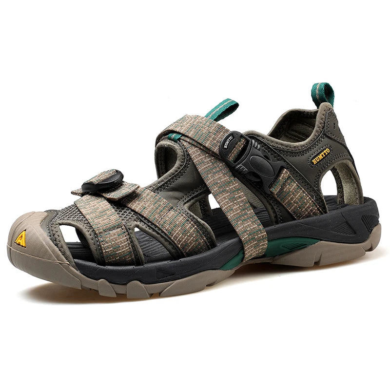 HUMTTO Summer Sandals Breathable Hiking Shoes for Men Outdoor Water Beach Mens Sandals Camping Fishing Climbing Aqua Sneaker Man