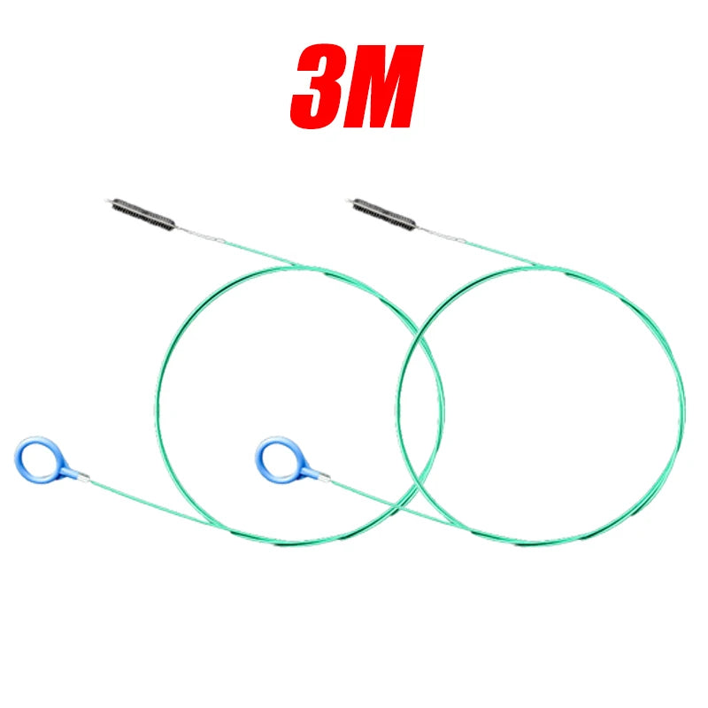SEAMETAL 3m/5m Car Drain Dredge Cleaning Brush Auto Sunroof Drain Hole Clog Brush Long Hoses Cleaning Tool Drain Pipe Cleaner