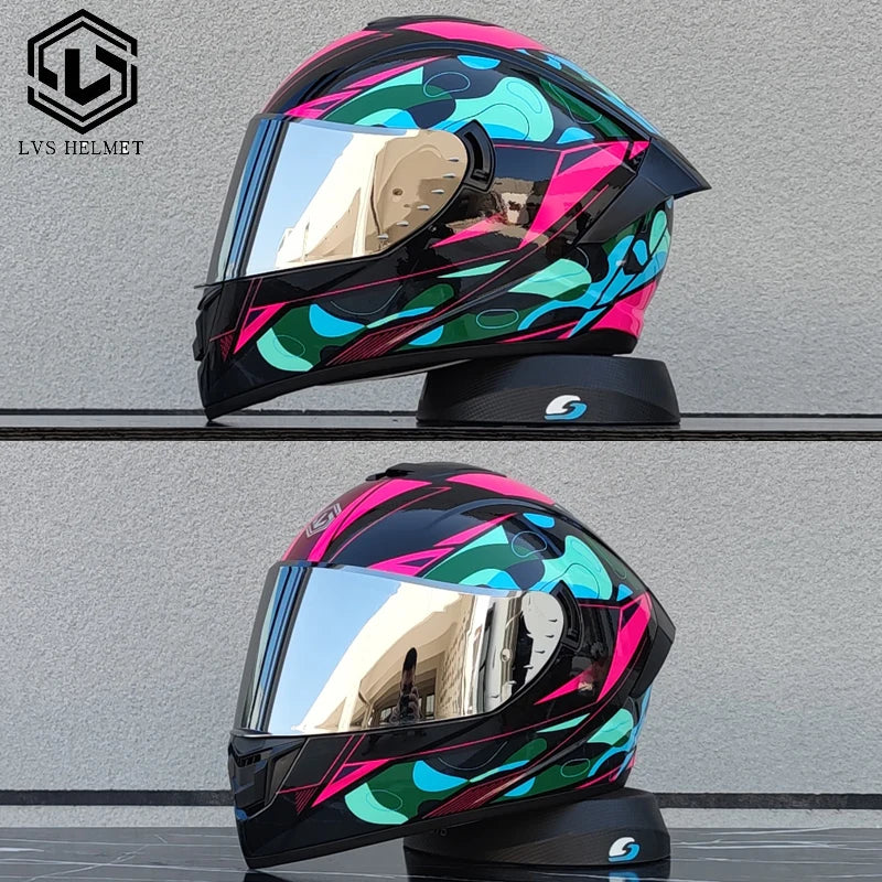 Motorcycle Helmets for Men and Women Wear Double Lens Locomotive Helmets Cascos Para Capacete Da Motocicleta